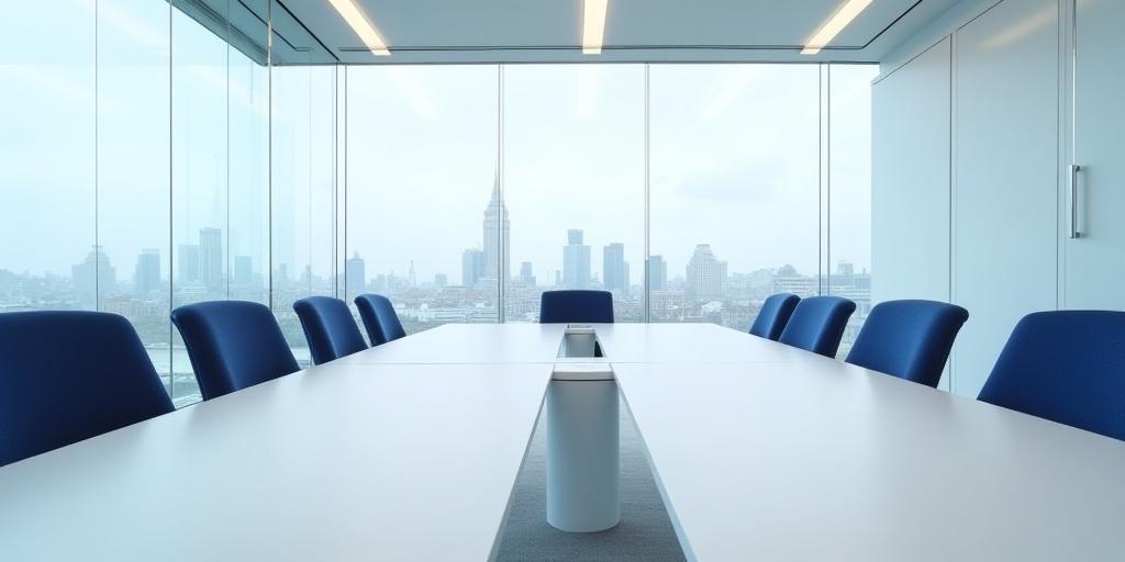 Modern professional law office meeting room